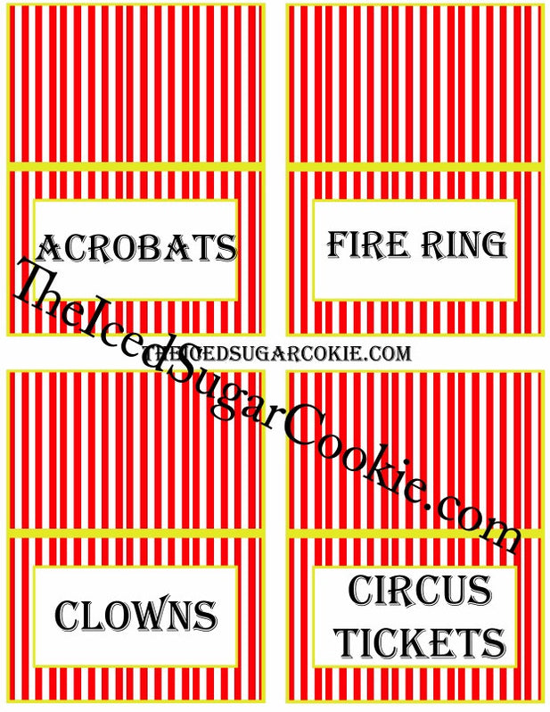 Circus Food Cards — The Iced Sugar Cookie