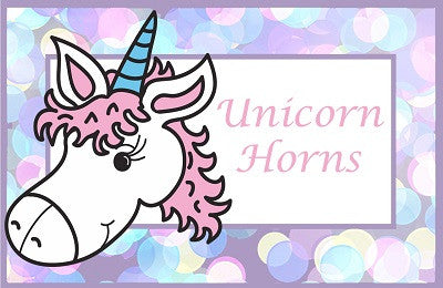 Unicorn Birthday Party Food Label Tent Cards-Unicorn Fur, Unicorn Cookies, Unicorn Punch, Unicorn Horns by The Iced Sugar Cookie-DIY Printable digital download for your Unicorn Birthday Party event by The Iced Sugar Cookie.
